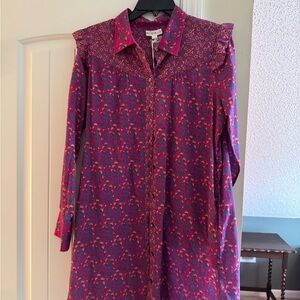 Roller Rabbit Pink and Purple Mini Dress